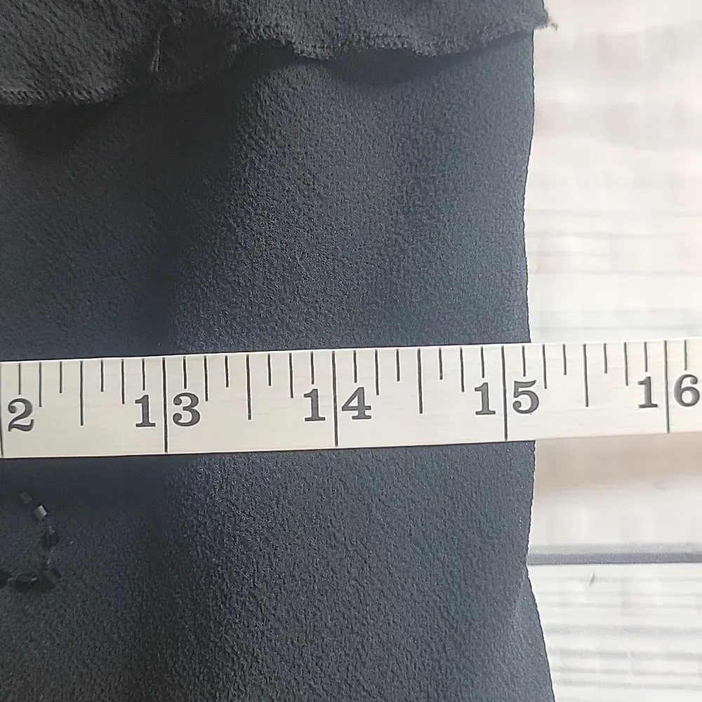 Lapis Silk Black Sleeveless Dress Womens Size L ( Runs Small )